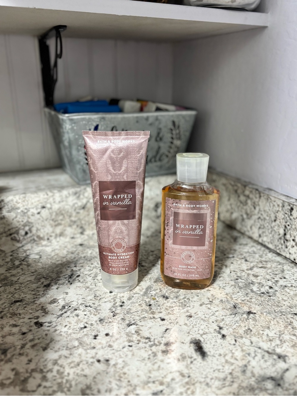Bath & Body Works WRAPPED IN VANILLA Body Care Collection Set Bundle NIP